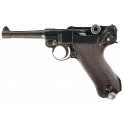 Desirable Nazi Mauser "Sneak" Police Rework Luger Pistol with Unit Marking