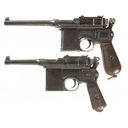 Collector's Lot of Two Mauser Model 1896 Semi-Automatic Pistols