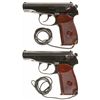 Image 1 : Two Russian Makarov Semi-Automatic Pistols