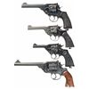 Image 1 : Collector's Lot of Four Webley Double Action Revolvers