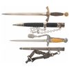 Image 1 : First and Second Model Luftwaffe Style Daggers with Sheaths