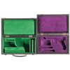 Image 1 : Two Leather Bound Pistol Cases with Fitted Felt Linings