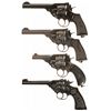 Image 2 : Four Webley & Scott Double Action Revolvers