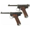 Image 1 : Collector's Lot of Two World War II Japanese Type 14 Nambu Semi-Automatic Pistols