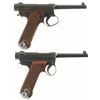 Image 2 : Collector's Lot of Two World War II Japanese Type 14 Nambu Semi-Automatic Pistols