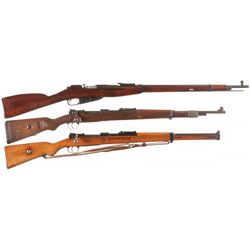 Three Bolt Action Military Rifles