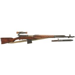 World War II 1943 Dated Russian Model 1940 Sniper Rifle with Scope