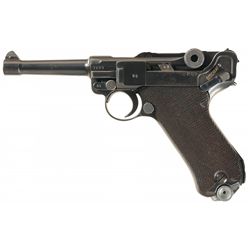 World War II Mauser "byf" Code 1942 Production P.08 Luger Pistol
