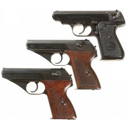 Three German Semi-Automatic Pistols