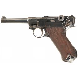 Mauser 1933 Sneak Police Luger Pistol with Unit Marking