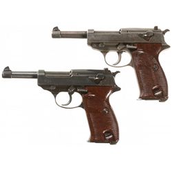 Collector's Lot of Two Nazi Proofed P-38 Semi-Automatic Pistols
