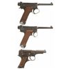 Image 2 : Collector's Lot of Three Japanese Military Semi-Automatic Pistols