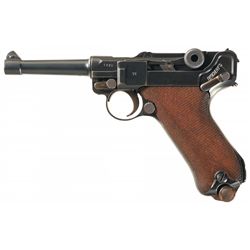DWM 1920 Police Rework Luger Semi-Automatic Pistol with Unit Marking