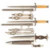 Image 1 : Three German Daggers, Including a Damascus Pattern Heer Dagger with Golden Inscription