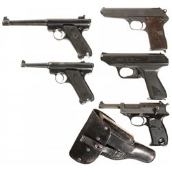 Five Semi-Automatic Pistols