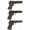 Image 2 : Three 1911 Style Semi-Automatic Pistols