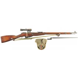 Tula Arsenal Mosin Nagant Model 91/30 Sniper Rifle with PU Scope and Bayonet
