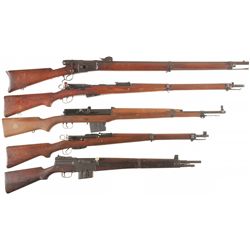 Five  Military Rifles