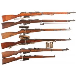 Six Bolt Action Military Rifles