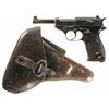 Image 1 : Nazi Proofed Walther Third Issue Zero Series P-38 Semi-Automatic Pistol with Holster