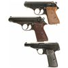 Image 1 : Three Walther Semi-Automatic Pistols