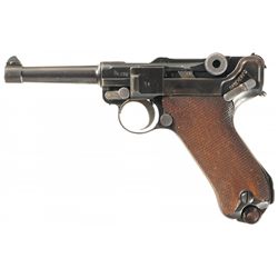DWM 1920 Dated Police Nazi Rework Luger Semi-Automatic Pistol