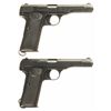 Image 2 : Collector's Lot of Two Rare Fabrique Nationale Model 1922 Semi-Automatic Pistols with Holsters