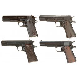Four Semi-Automatic 1911 Style Pistols