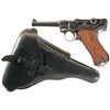 Image 1 : DWM 1920/1921 Double Dated Reworked Semi-Automatic Luger with Holster