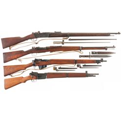 Four Bolt Action Military Rifles