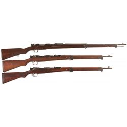 Three Japanese Bolt Action Rifles