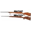 Image 2 : Collector's Lot of Two Weatherby Mark V Bolt Action Rifles with Scopes