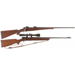 Two Winchester Bolt Action Rifles