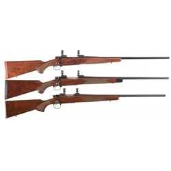 Three Bolt Action Rifles