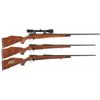 Image 1 : Three Weatherby Mark V Bolt Action Rifles