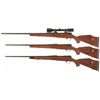 Image 2 : Three Weatherby Mark V Bolt Action Rifles