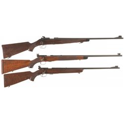 Three Winchester 22 Caliber Bolt Action Rifles