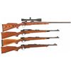 Image 1 : Four Remington Bolt Action Rifles