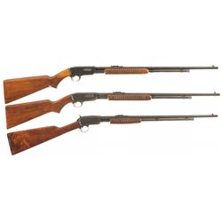 Collector's Lot of Three Winchester Slide Action Rifles
