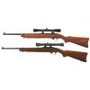 Image 2 : Two Ruger Semi-Automatic Carbines with Scopes