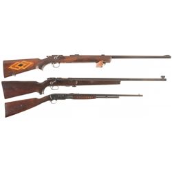 Collector's Lot of Three Remington .22 Caliber Rifles