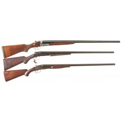 Three Double Barrel Shotguns