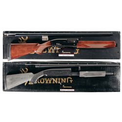 Two Boxed Browning Shotguns