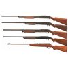 Image 2 : Four Slide Action Shotguns and One Semi-Automatic Rifle