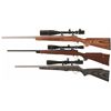 Image 2 : Three Scoped Bolt Action Rifles
