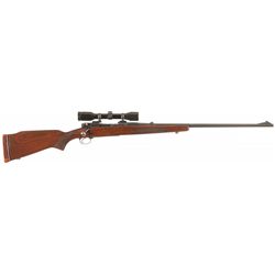 Pre-64 Winchester Model 70 Bolt Action Rifle in 7mm Remington Magnum with a Zeiss Scope