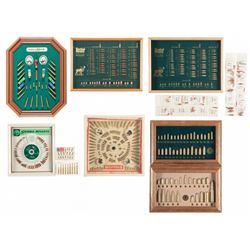 Nine Assorted Bullet and Cartridge Displays