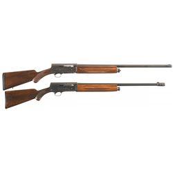Collector's Lot of Two Browning Auto-5 Semi-Automatic Shotguns