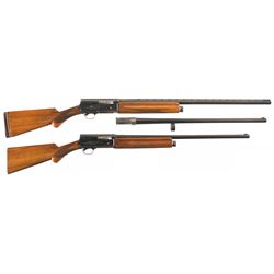 Collector's Lot of Two Belgian Browning Auto-5 Semi-Automatic Shotguns