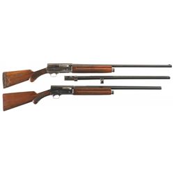 Collector's Lot of Two Belgian Browning Auto-5 Semi-Automatic Shotguns